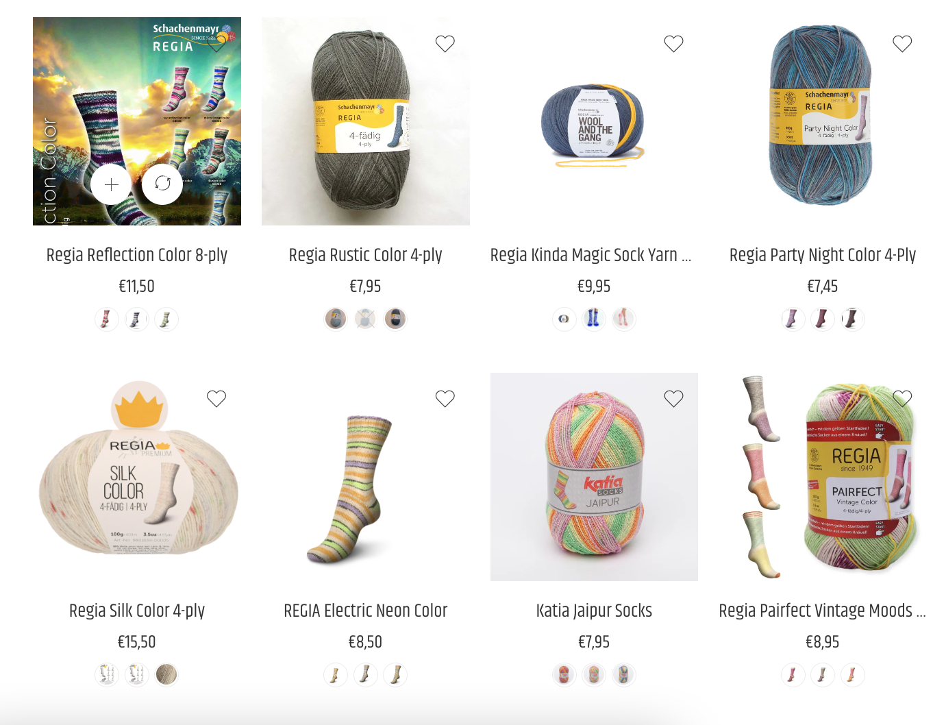 10% korting op alle sokkenwol