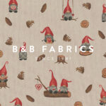B&B Fabrics – Tomte Hand Drawn 1