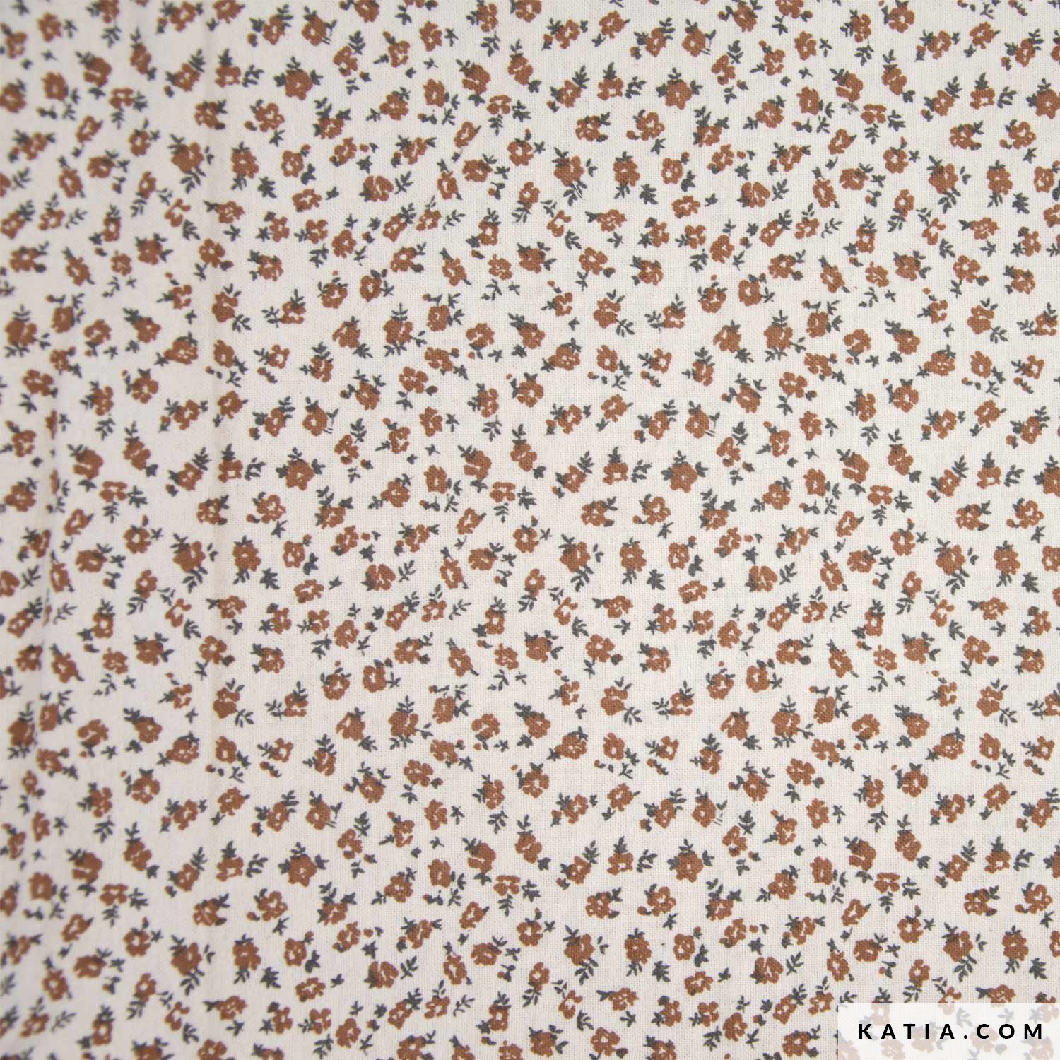 Katia Fabrics 2105 Flanel Cotton Print Flowers Reindeer Katia Fabrics 2105 Flanel Cotton Print Flowers Reindeer