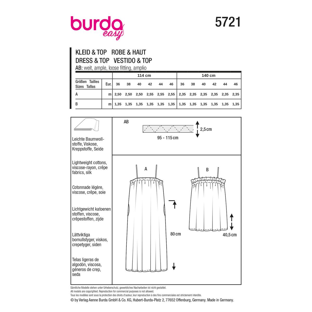 Naaipatroon 5721 rood - Jurk & T-shirt maat 36-46 6 Naaipatroon 5721 rood - Jurk & T-shirt maat 36-46