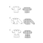 naaipatroon 5687 groen – Blouses maat 34-44