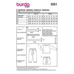 Burda naaipatroon 9261 groen – BroekTop maat 98-128 –